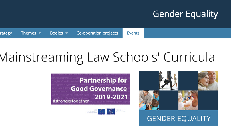 Checklist for Gender Mainstreaming Law Schools' Curricula